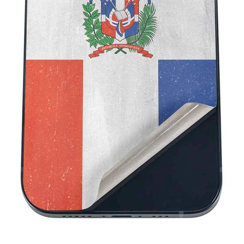 Dominican Republic Flag Distressed iPhone 16 Skin